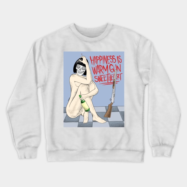 Happiness is a warm gvns Crewneck Sweatshirt by Arvilainoid